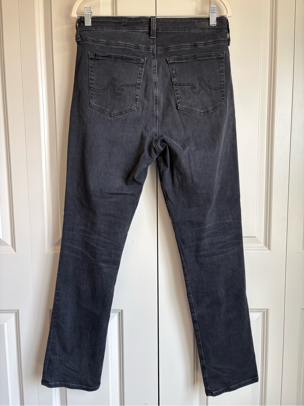 AG Adriano Goldschmied Mari Slim Straight Black Jeans Elevated Basic Size 31 - Picture 2 of 10